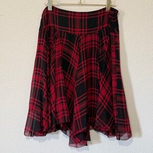 Polo Ralph Lauren Tartan Plaid Silk Skirt - 4
